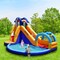 Shark-Themed Inflatable Water Slide Bounce House 4 Kids Outdoor Play